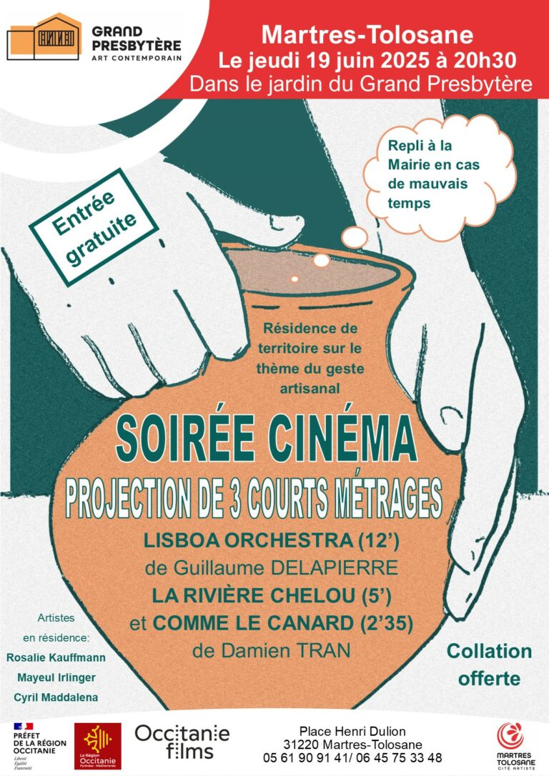 Soirée cinéma ce jeudi 19 juin à 20h30 dans le jardin du Grand Presbytère