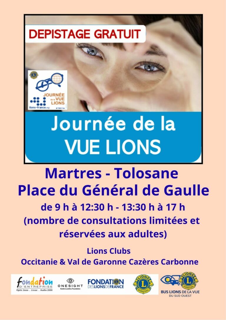 Dépistage gratuit de la vue